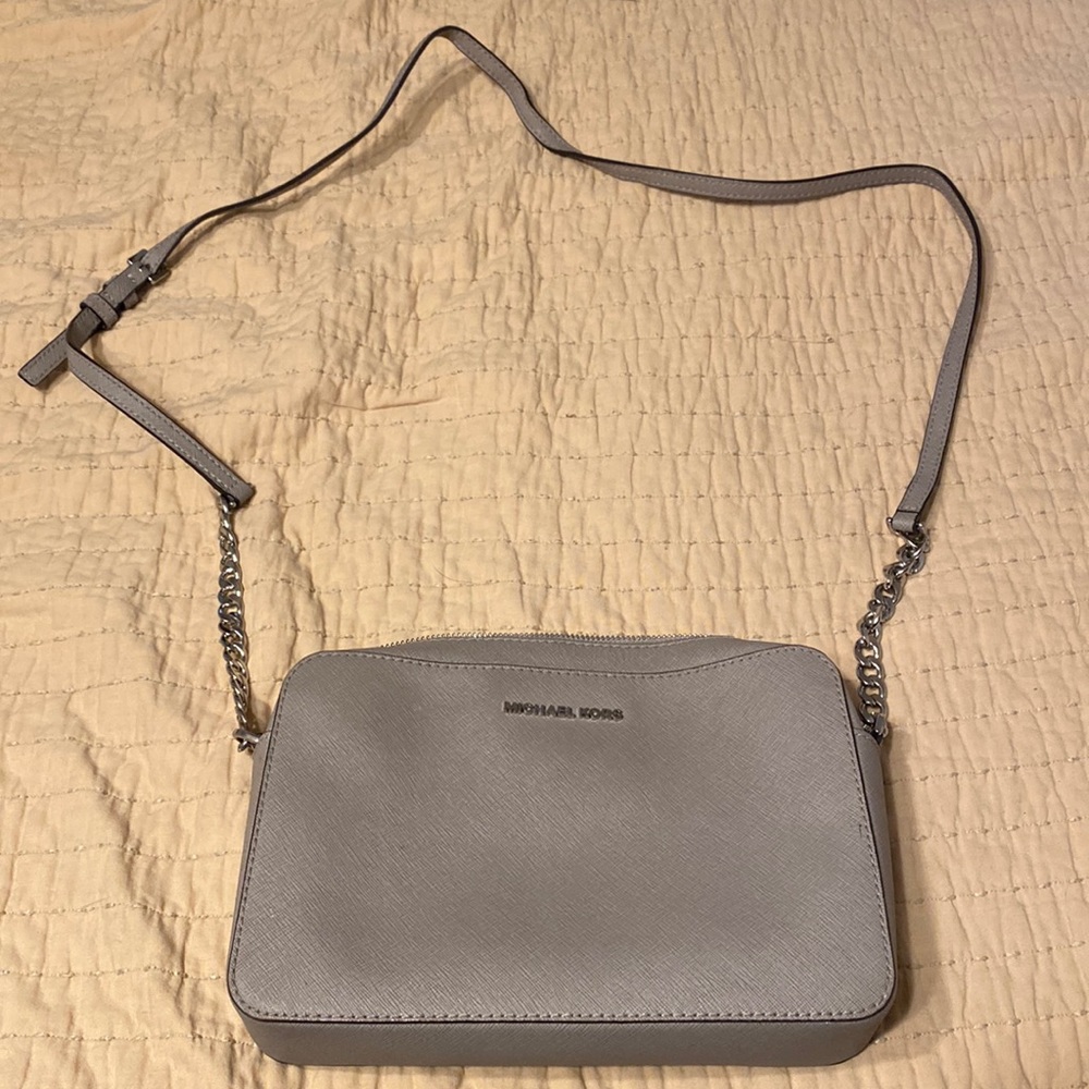 Michael Kors grey used crossbody